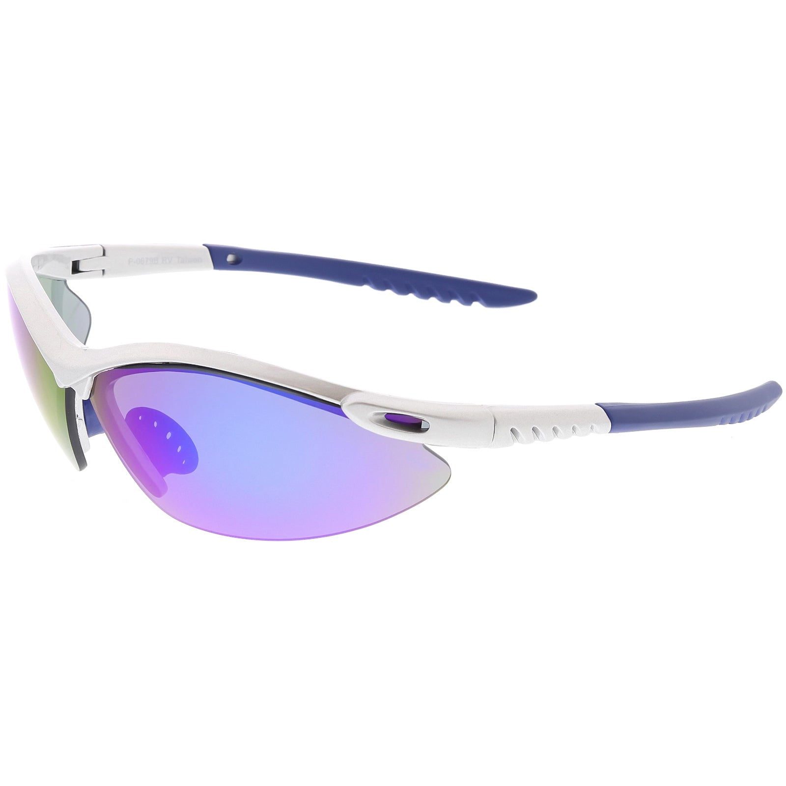 Grey / Blue Purple Mirror