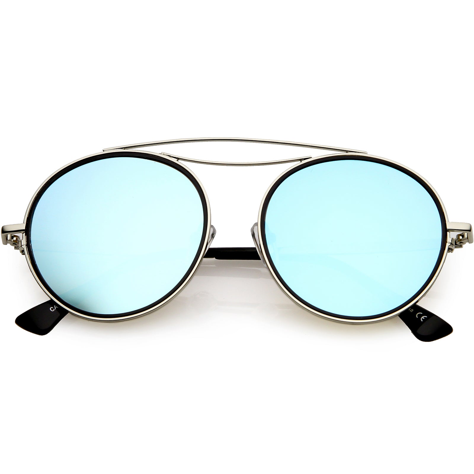 Silver / Blue Mirror
