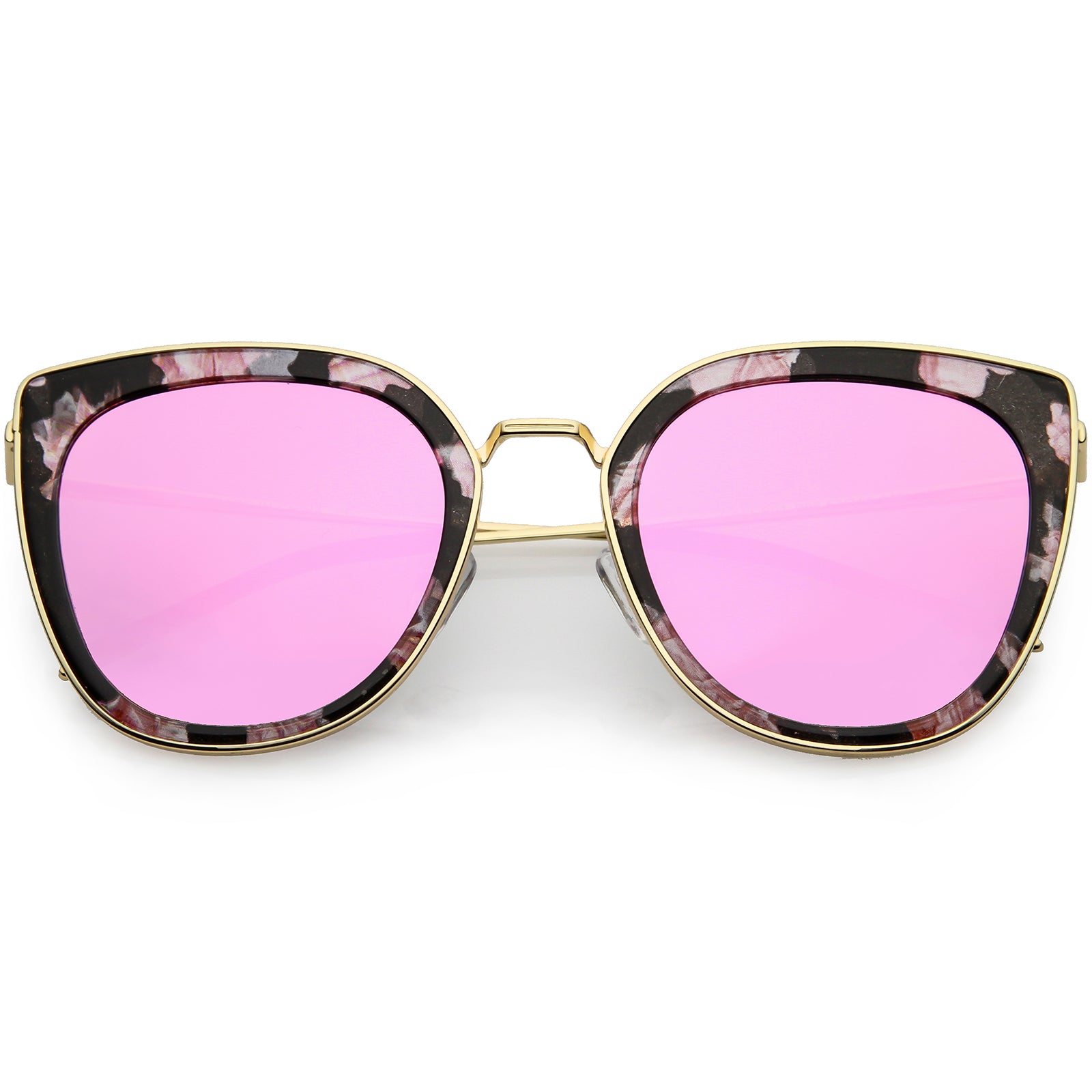 Floral / Magenta Mirror