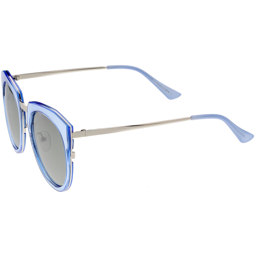 Blue / Silver Mirror