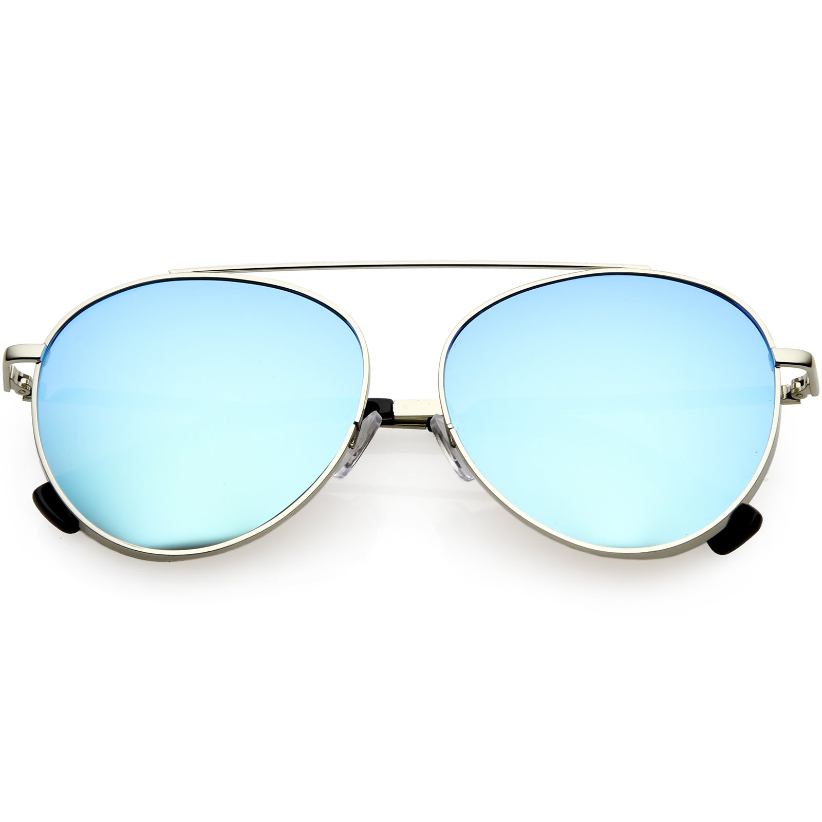 Silver / Blue Mirror