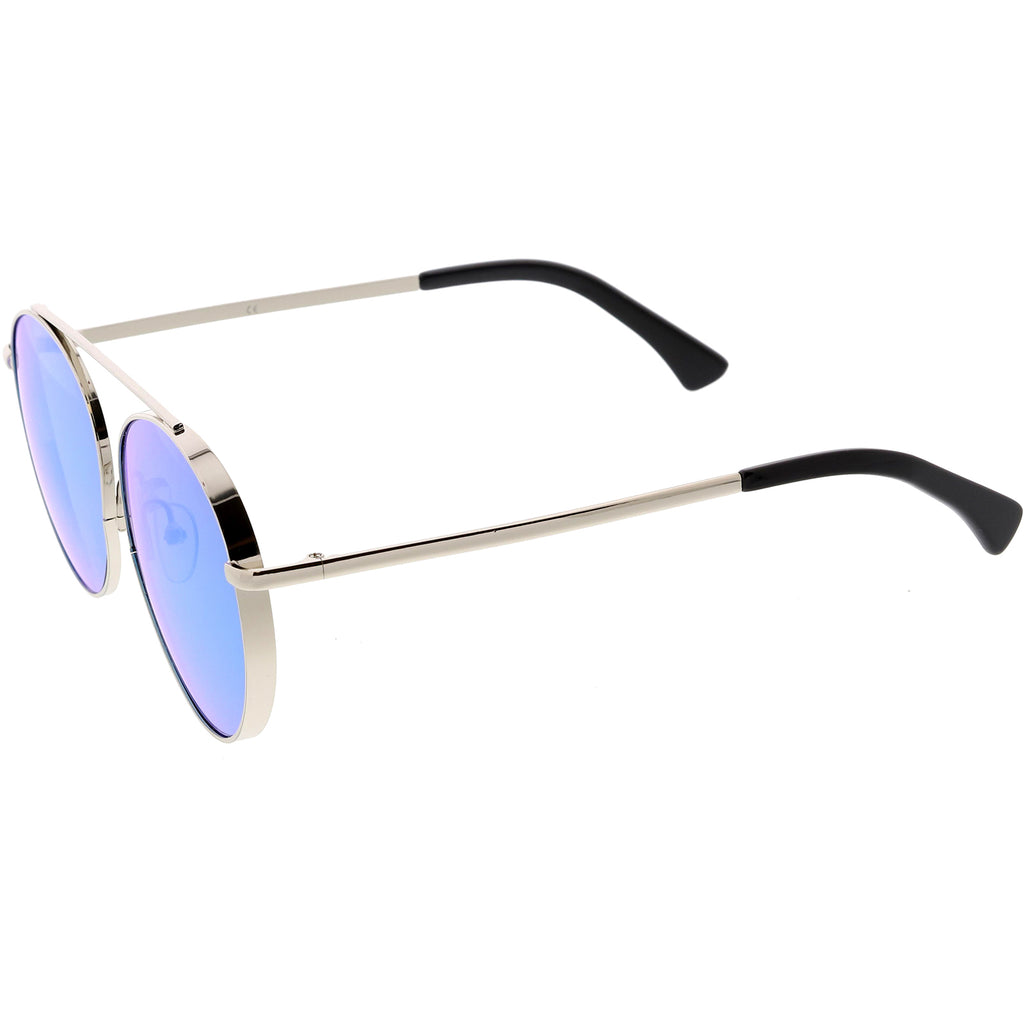Silver / Blue Mirror