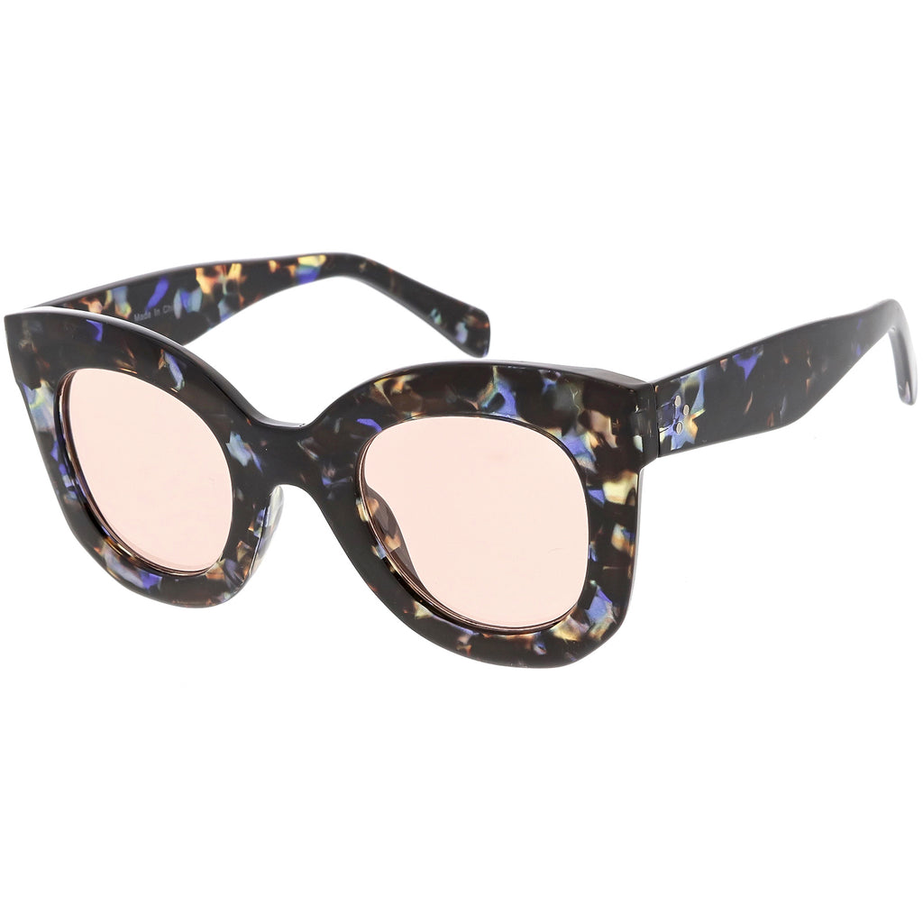 Blue Brown Marble / Pink