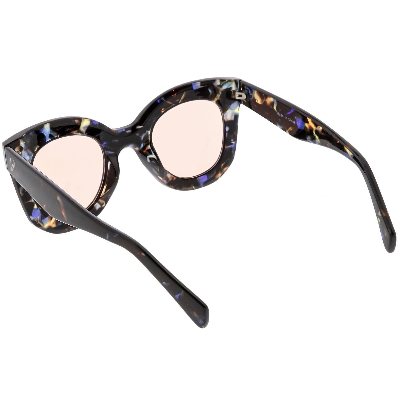 Blue Brown Marble / Pink