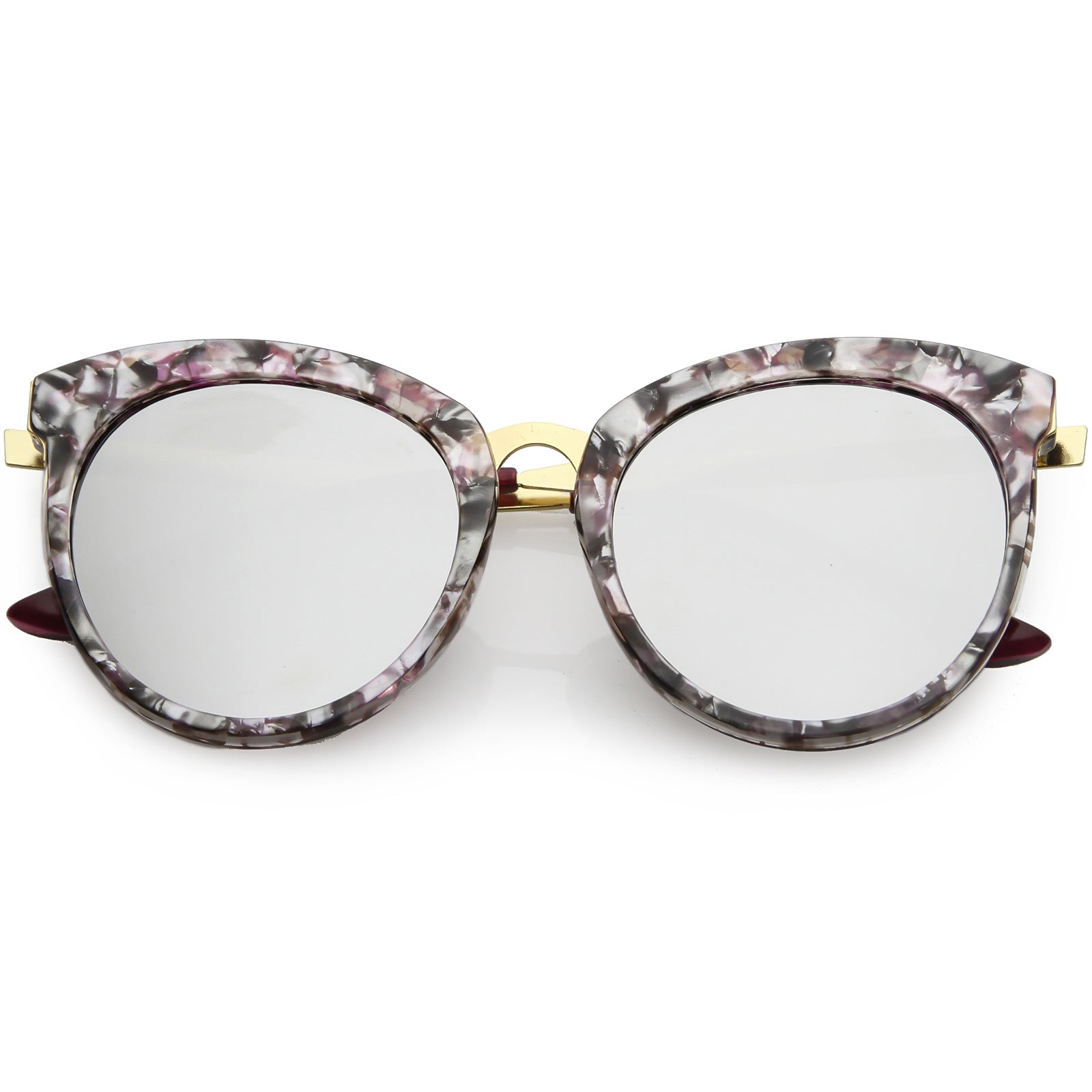Purple Marble / Silver Mirror