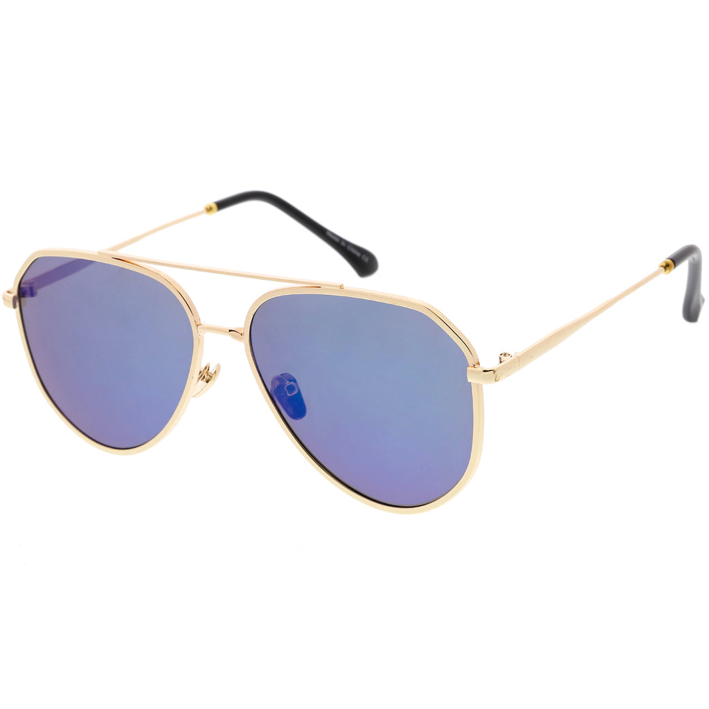 Gold / Blue Mirror