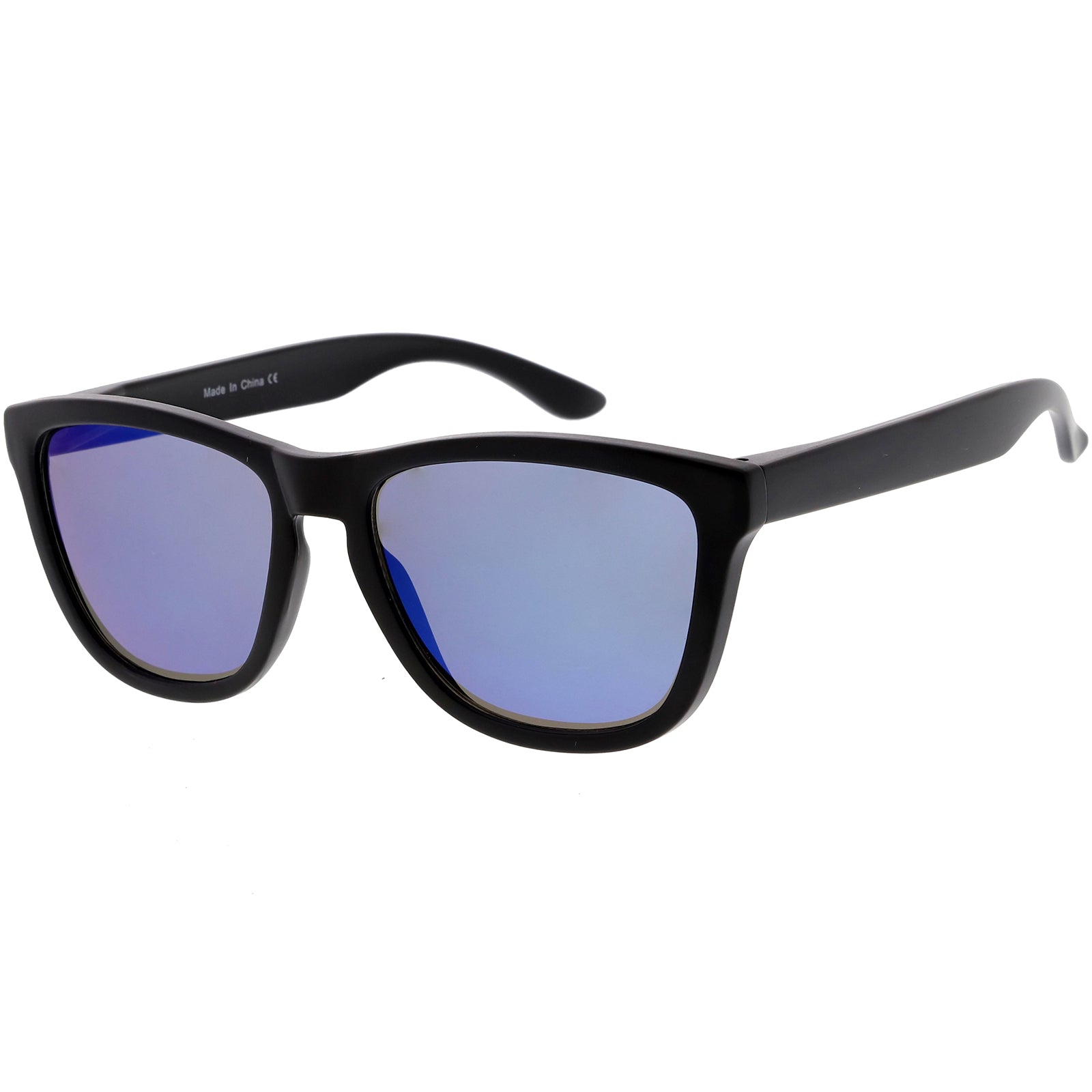 Matte Black / Blue Mirror