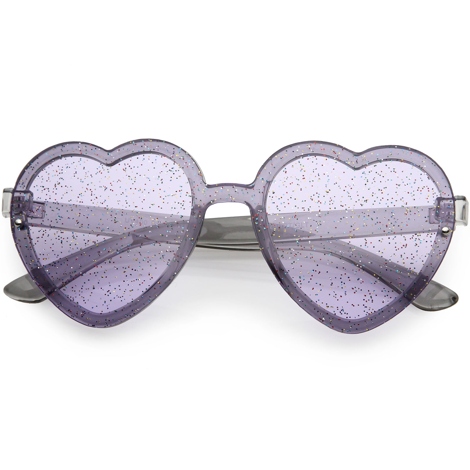 Cute Heart-shaped Frameless Sunglasses For Kids - Uv Protection