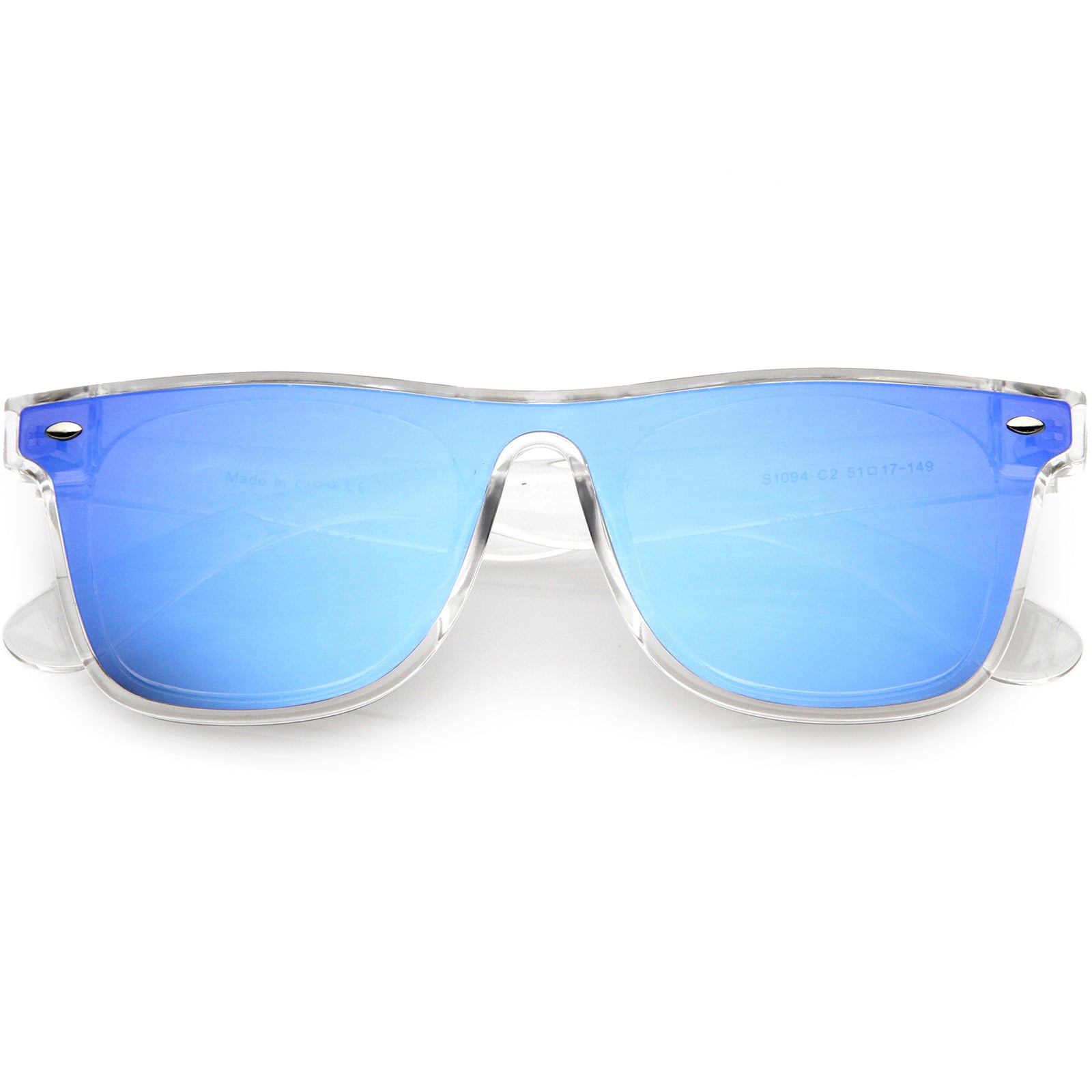 Clear / Blue Mirror