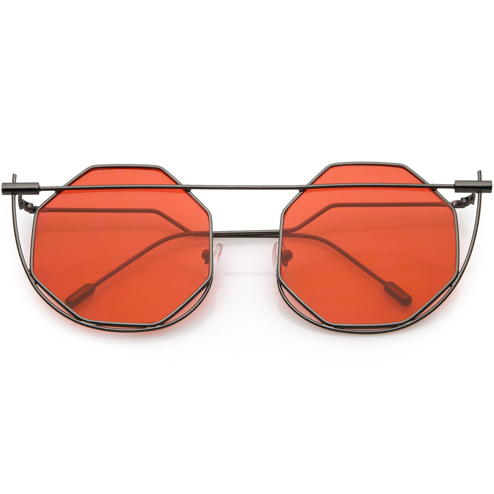 Anna-karin Karlsson Chain Nest Sun Octagonal Sunglasses In Gold Tobacco |  ModeSens