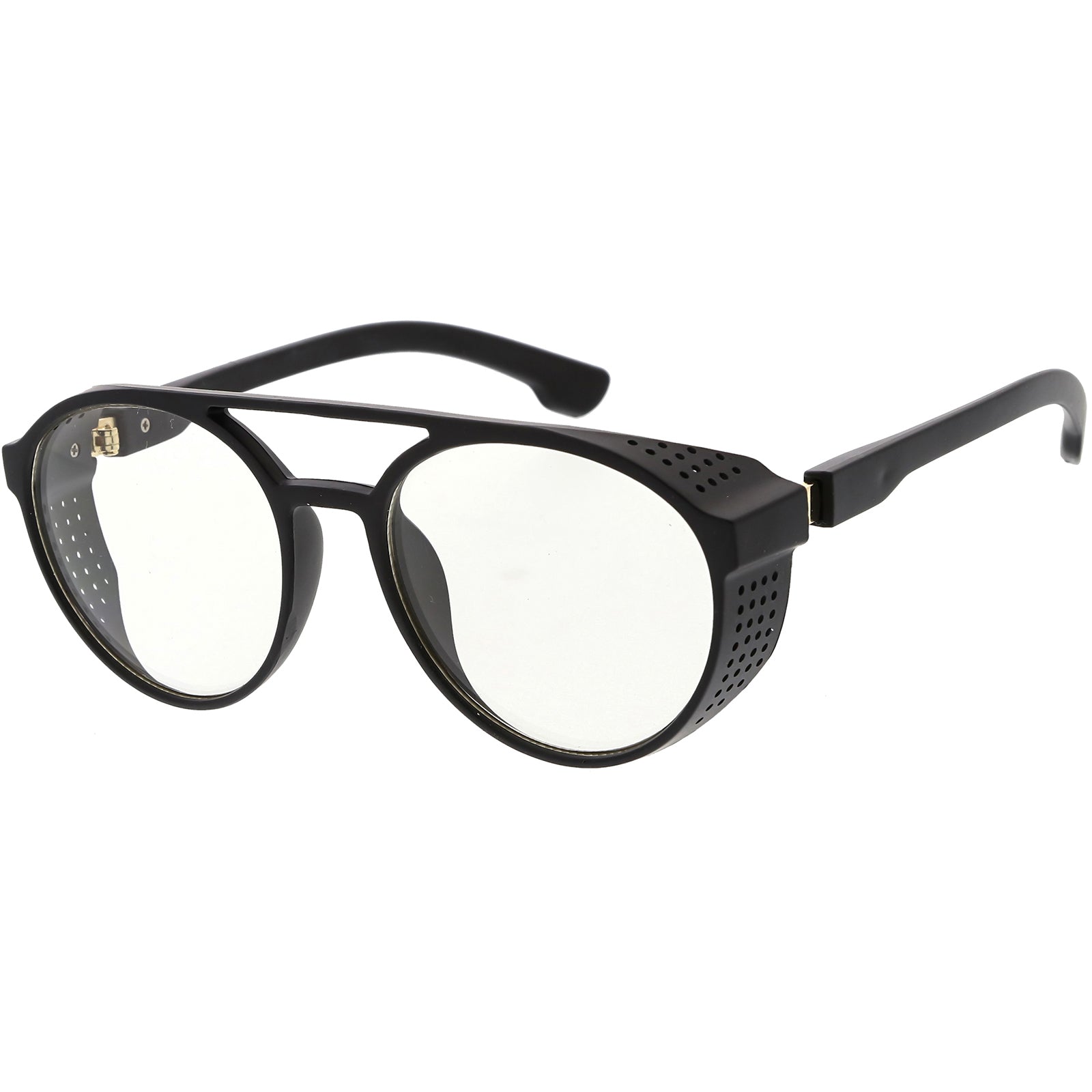 Steampunk Square Sunglasses Retro 80s Vintage Style Glasses Metal