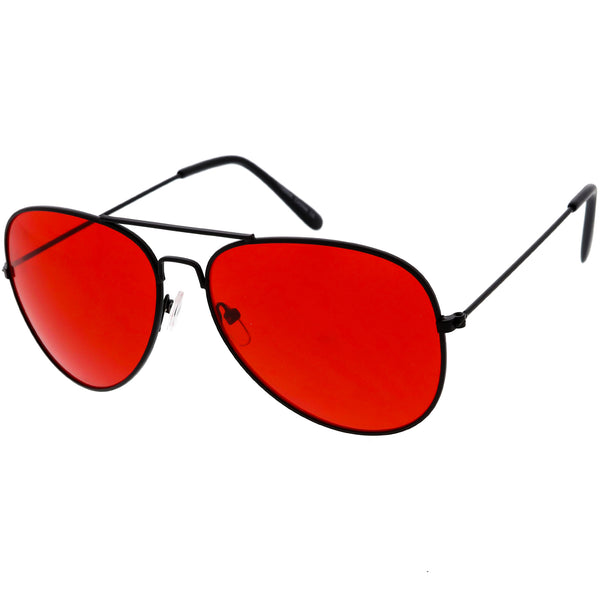 Red aviator sale glasses