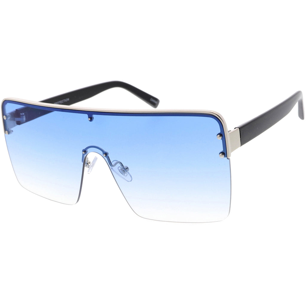 Black Silver / Blue Gradient