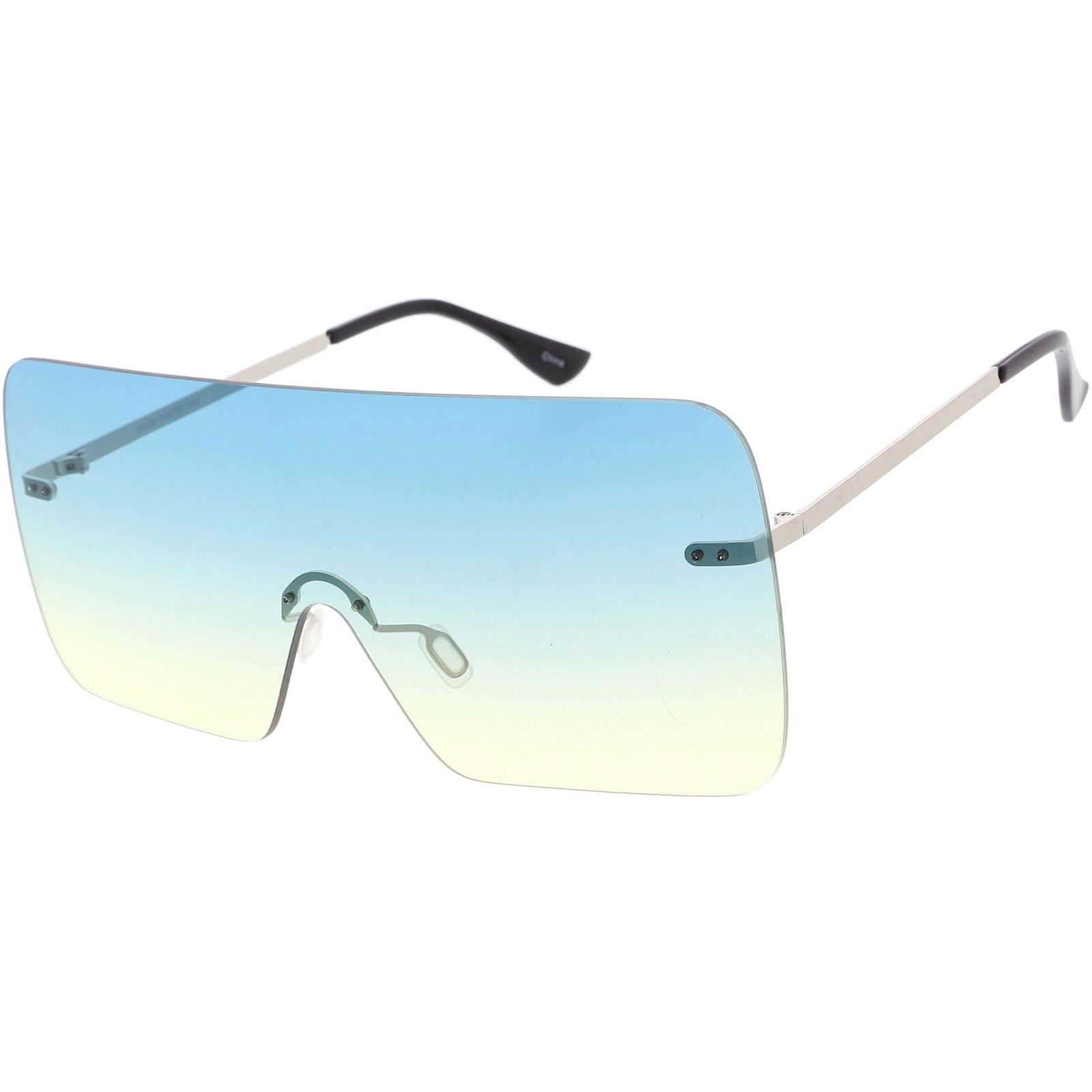 Silver / Blue Yellow Fade