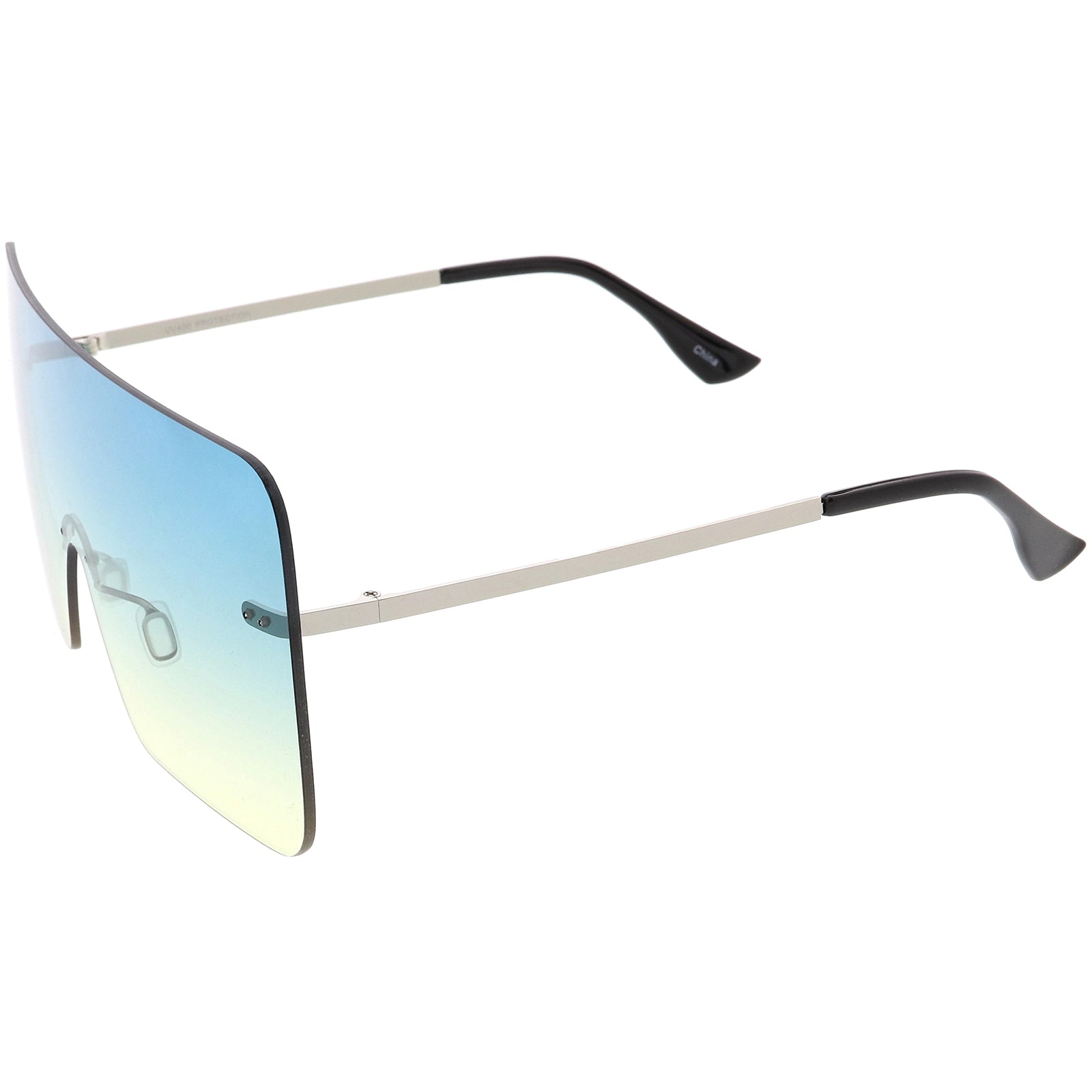 Silver / Blue Yellow Fade