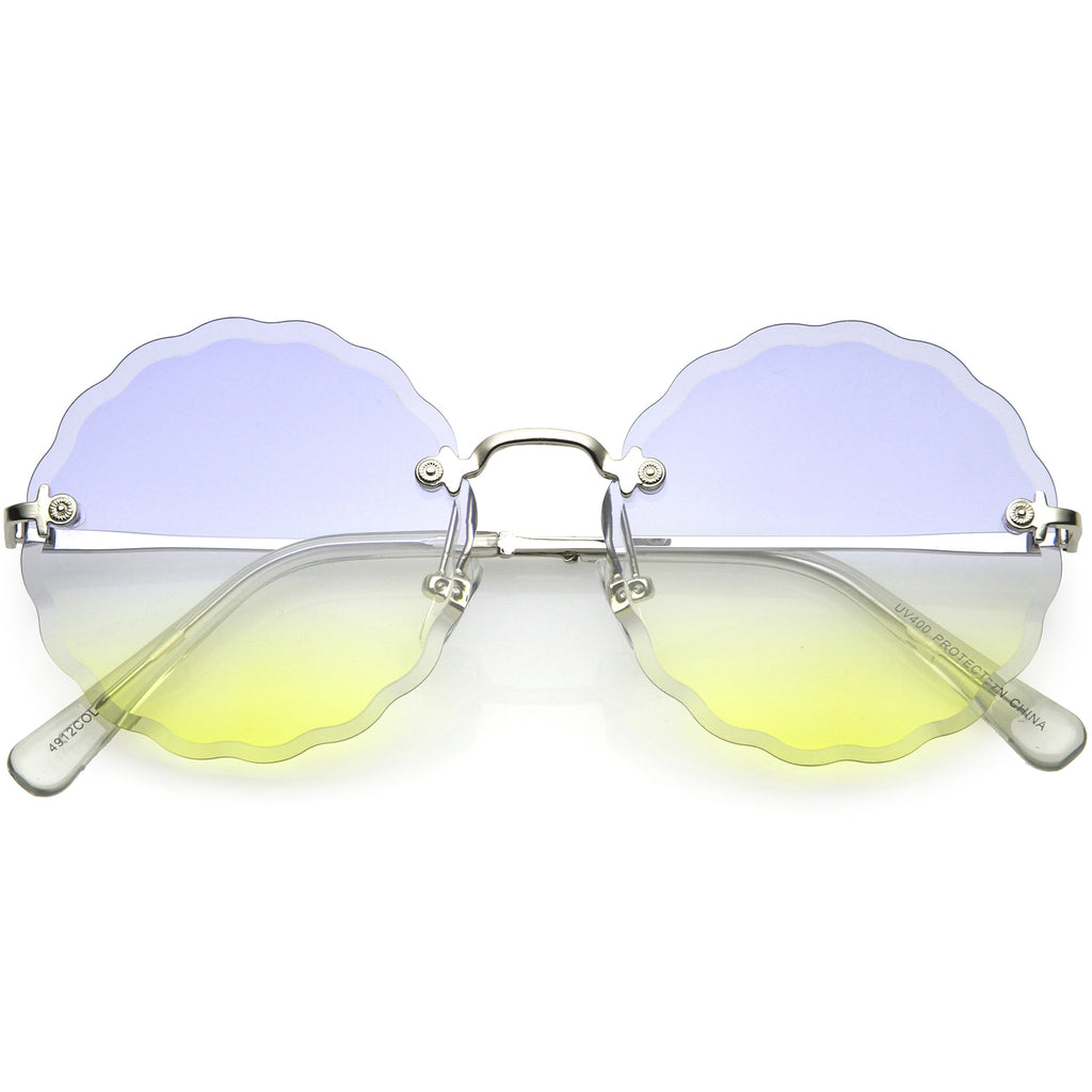 Silver / Blue Yellow Fade