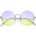 Silver / Blue Yellow Fade