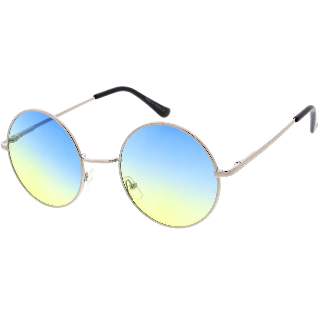 Silver / Blue Yellow Fade