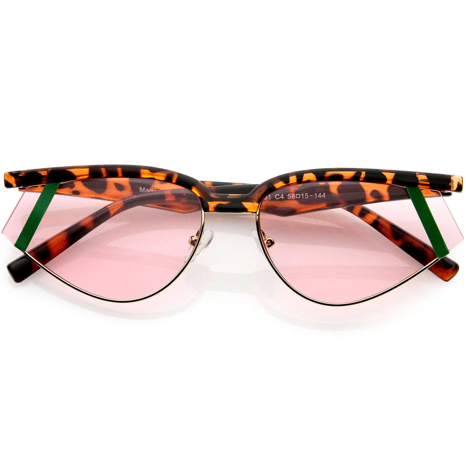 Tortoise Green / Pink