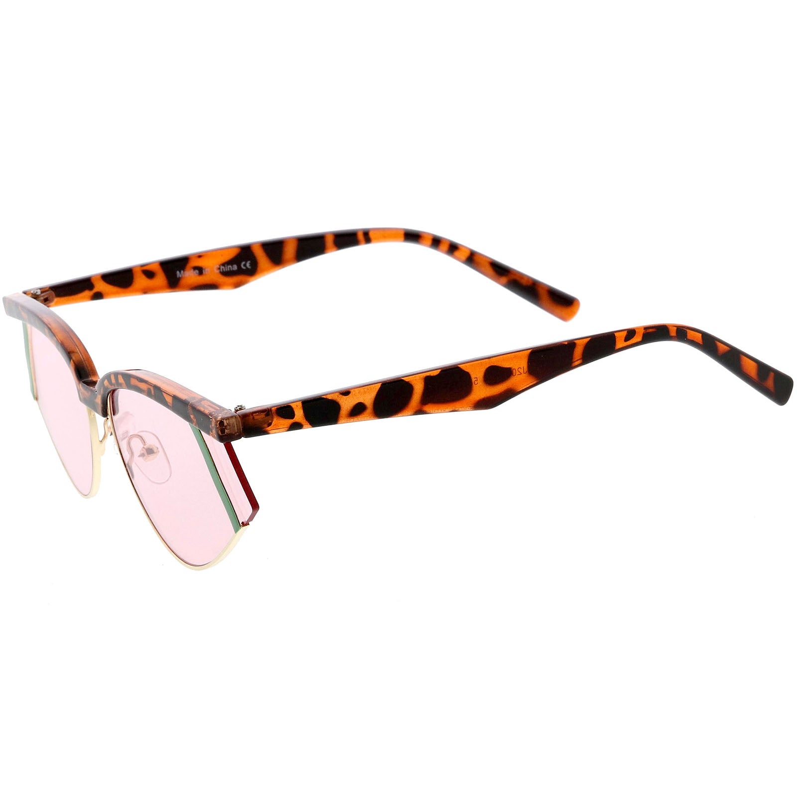 Tortoise Green / Pink