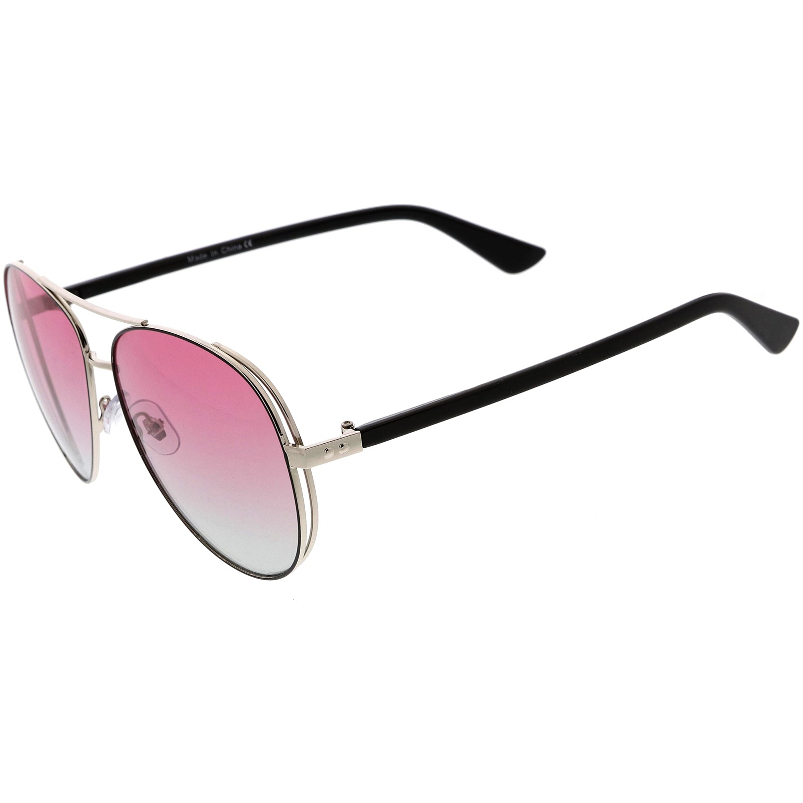 Silver Black / Pink Smoke Fade