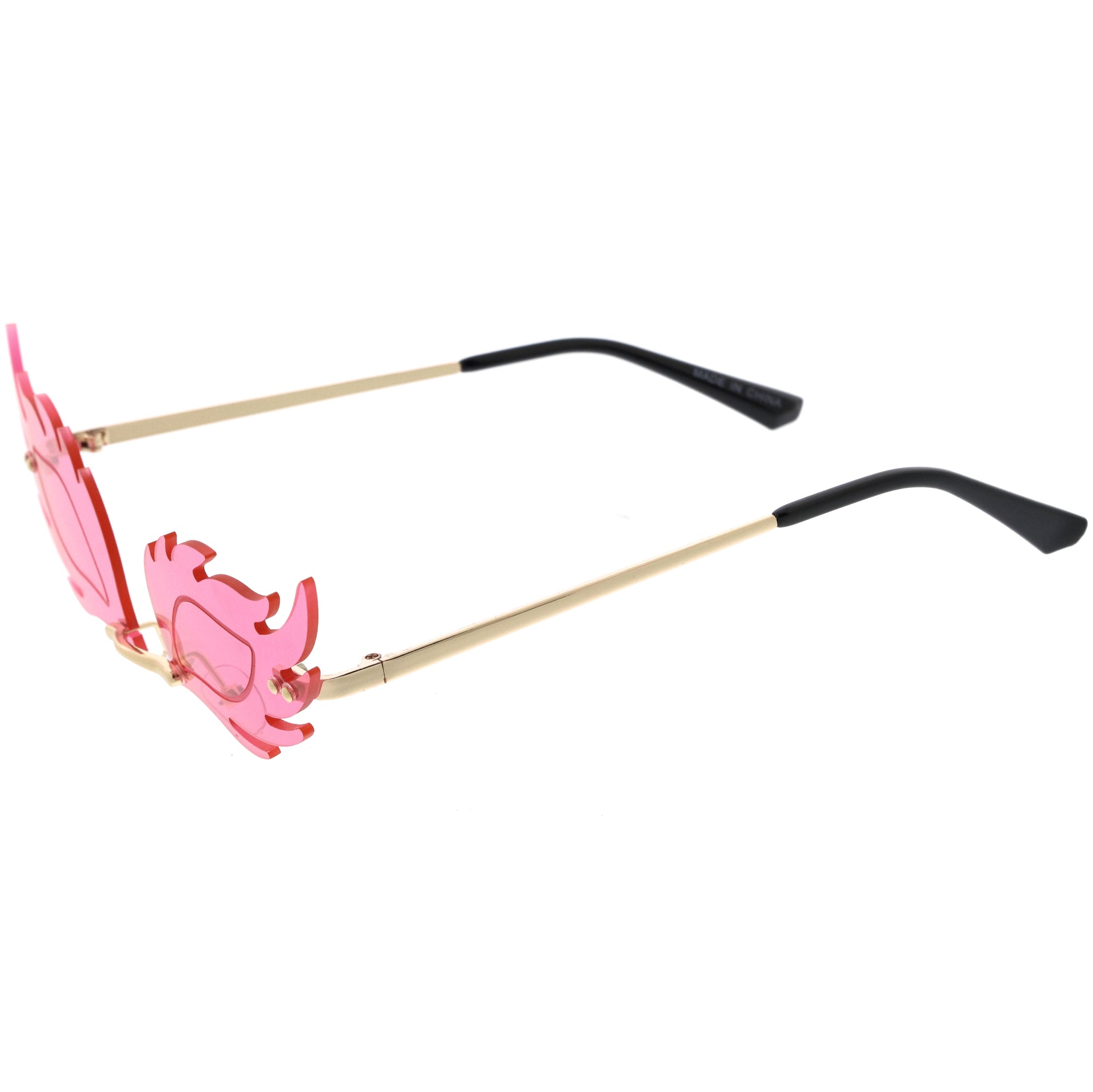 Flame Cat-Eye Sunglasses