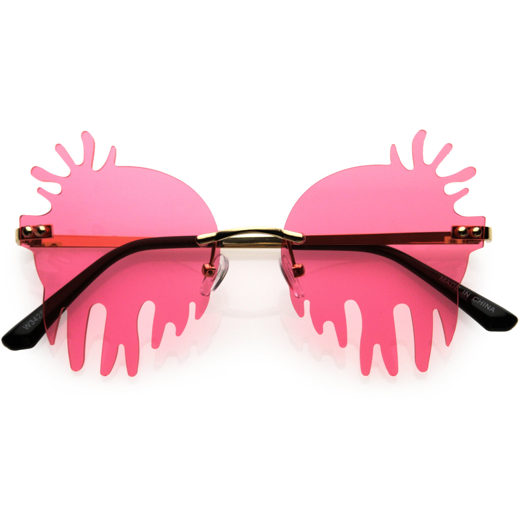 Rimless round metal sunglasses | Fendi Eyewear