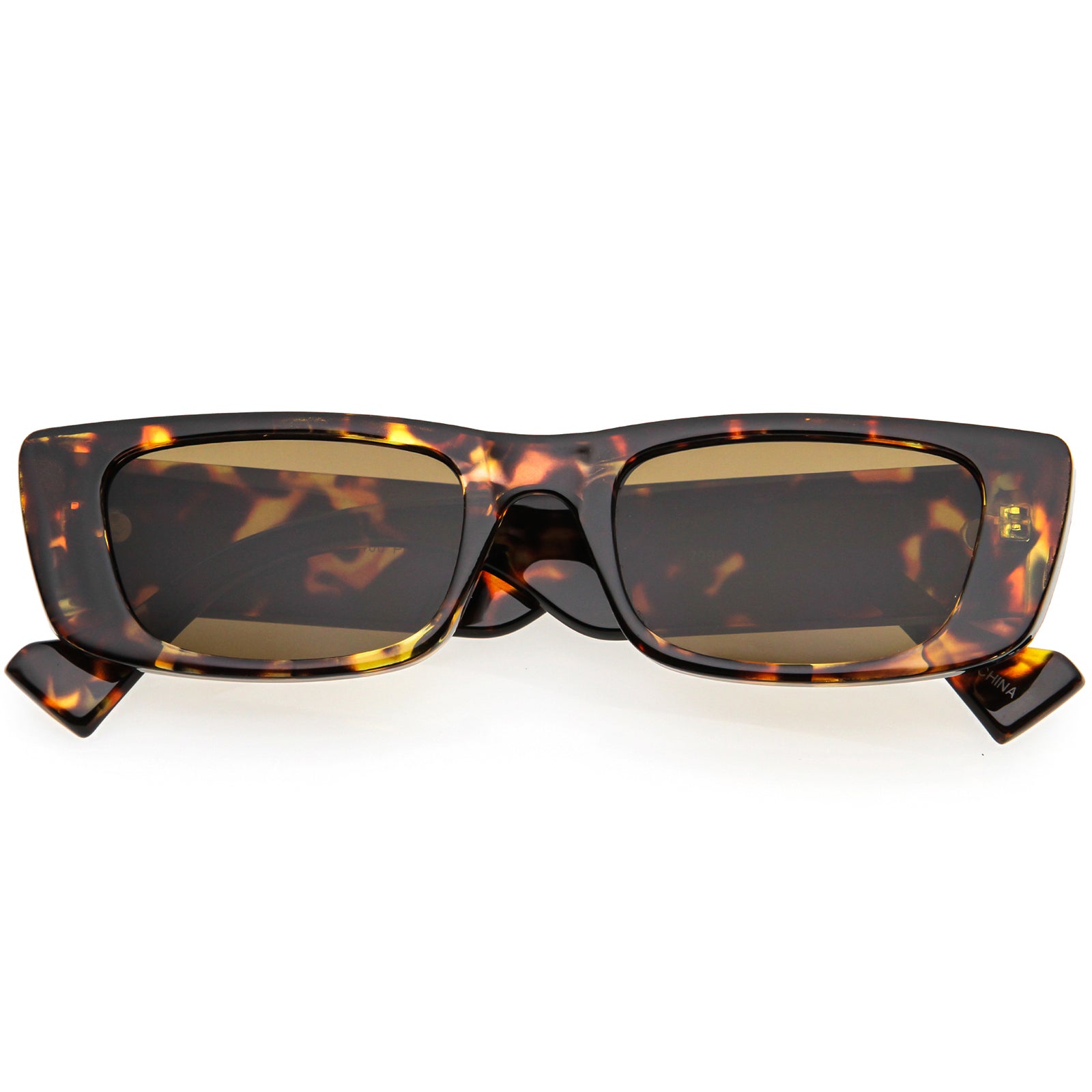 Tortoise rectangle clearance sunglasses