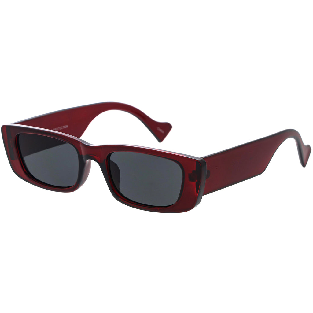 Clear Maroon / Smoke