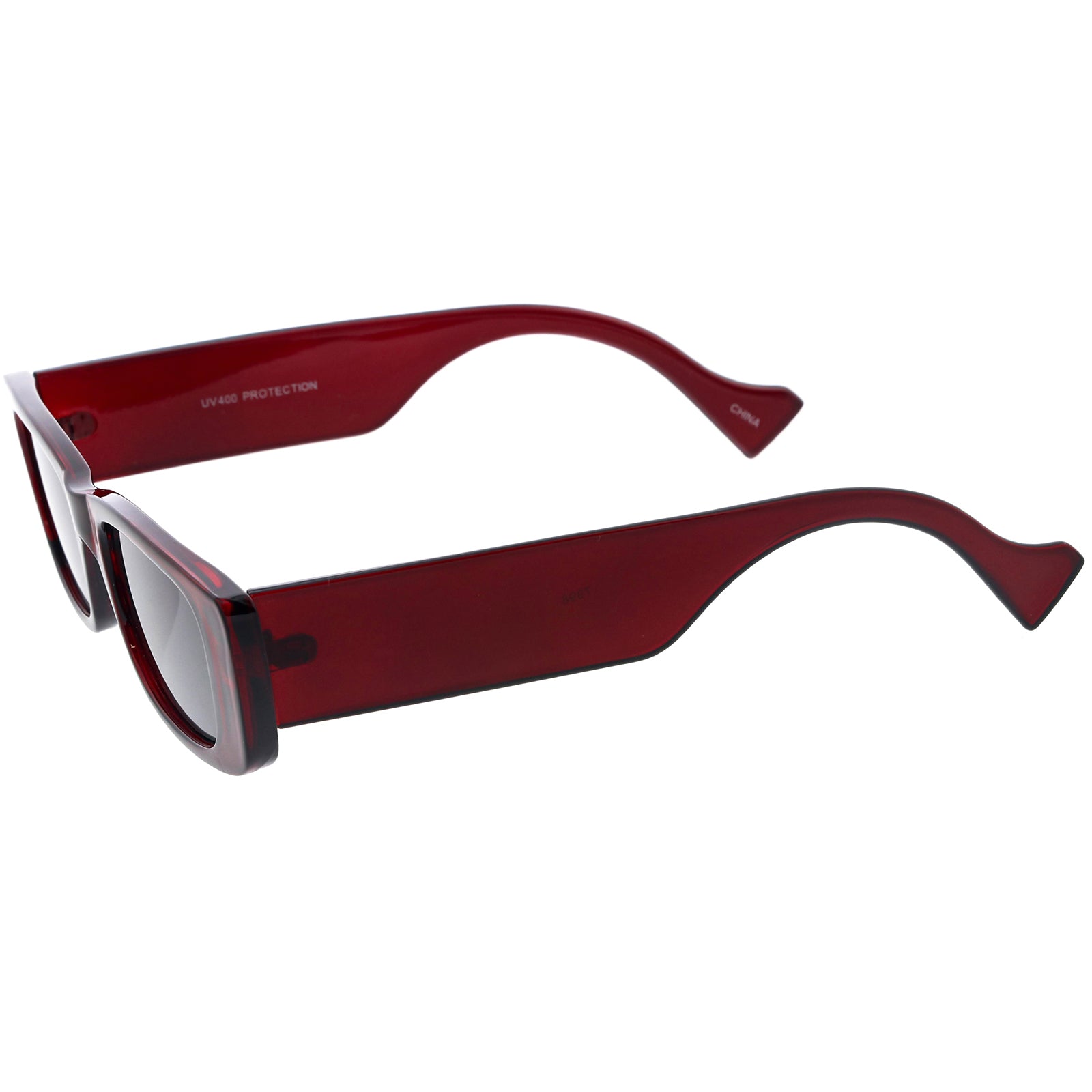 Clear Maroon / Smoke