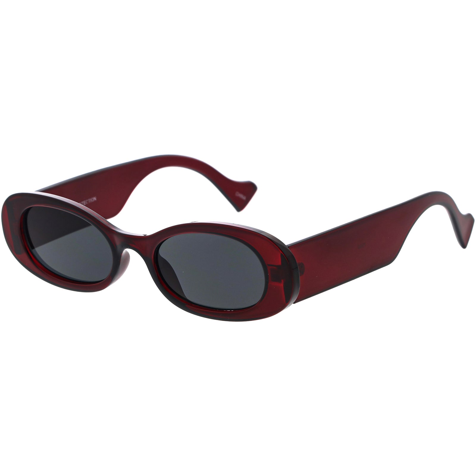 Clear Maroon / Smoke