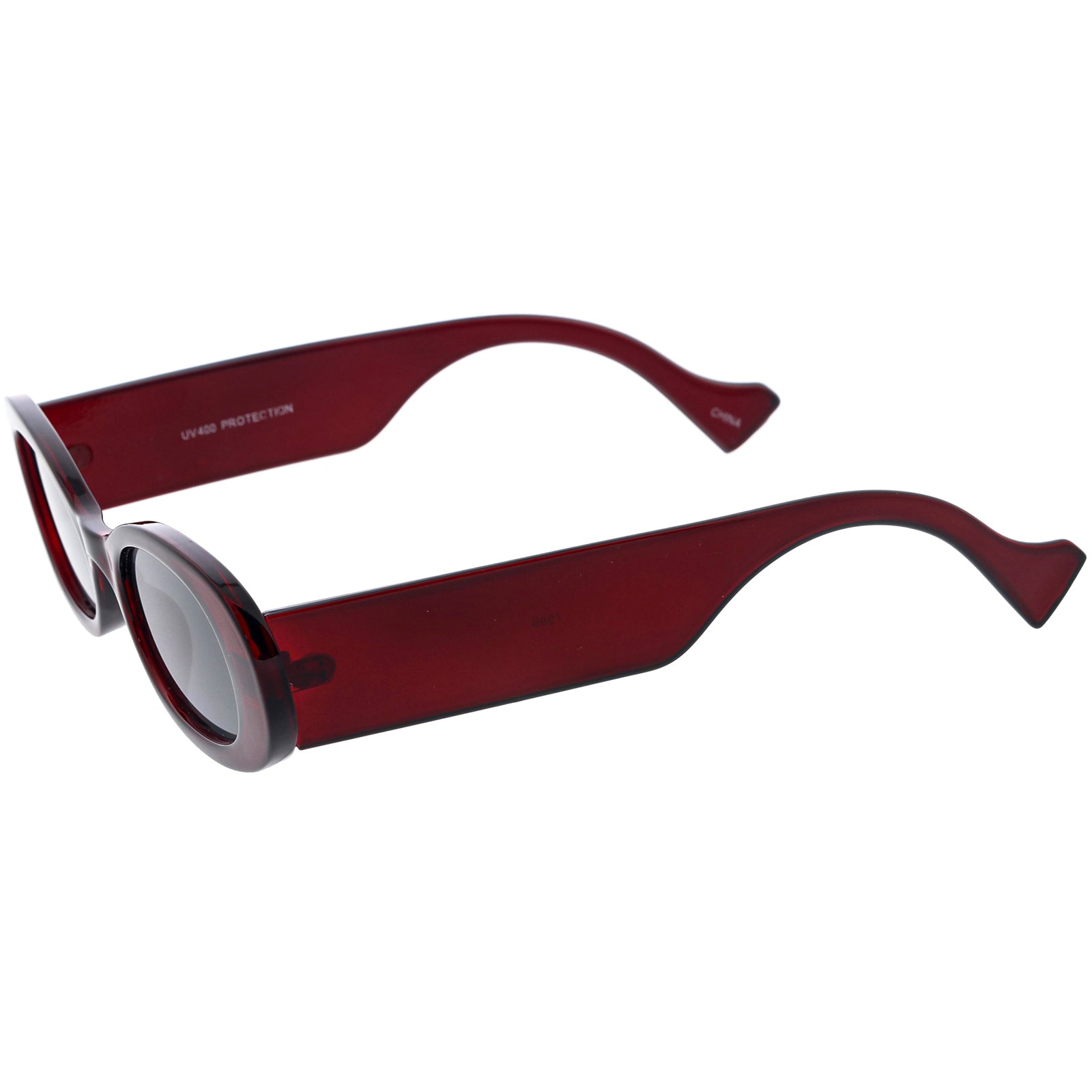 Clear Maroon / Smoke
