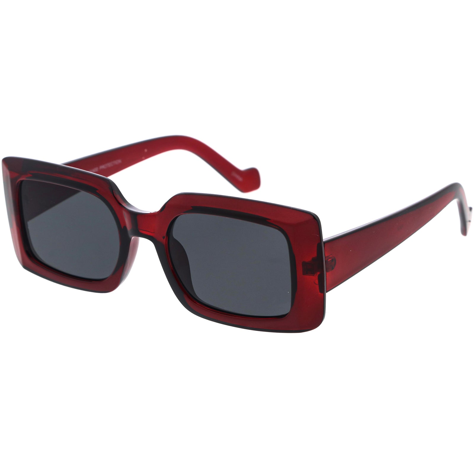 Clear Maroon / Smoke