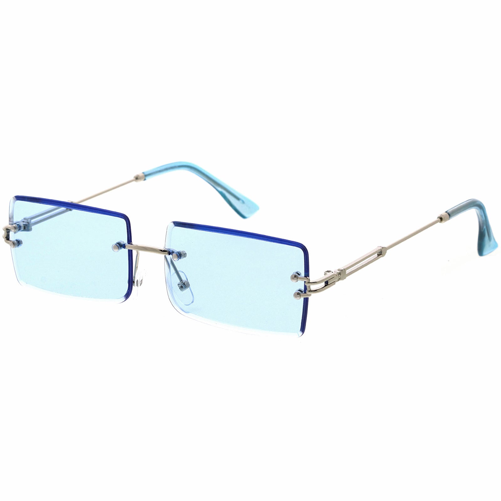Silver / Blue