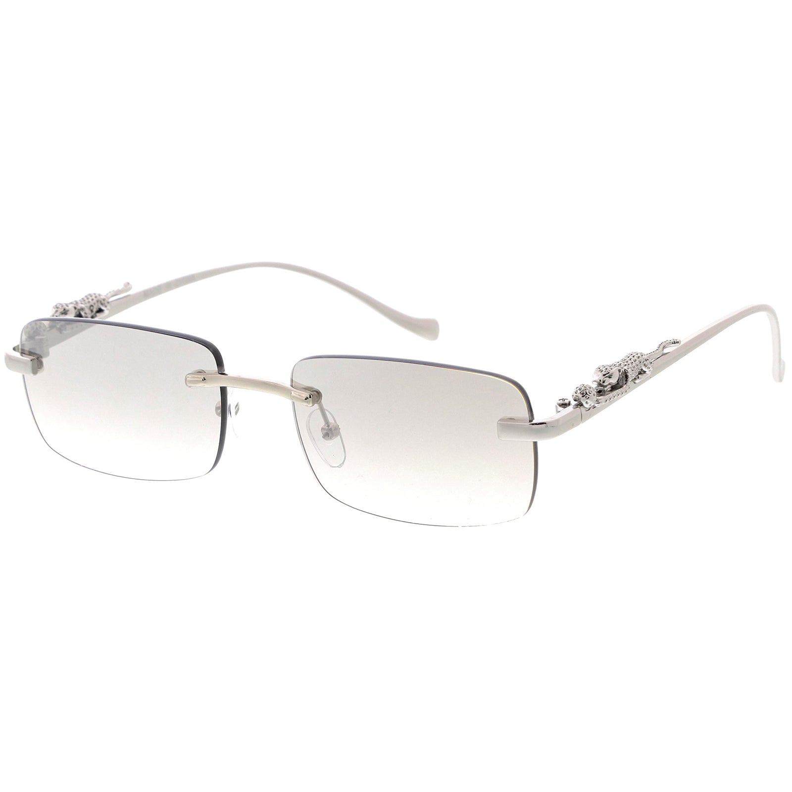 Jaguar Fashion Gold Plated Detail Small Square Sunglasses D216