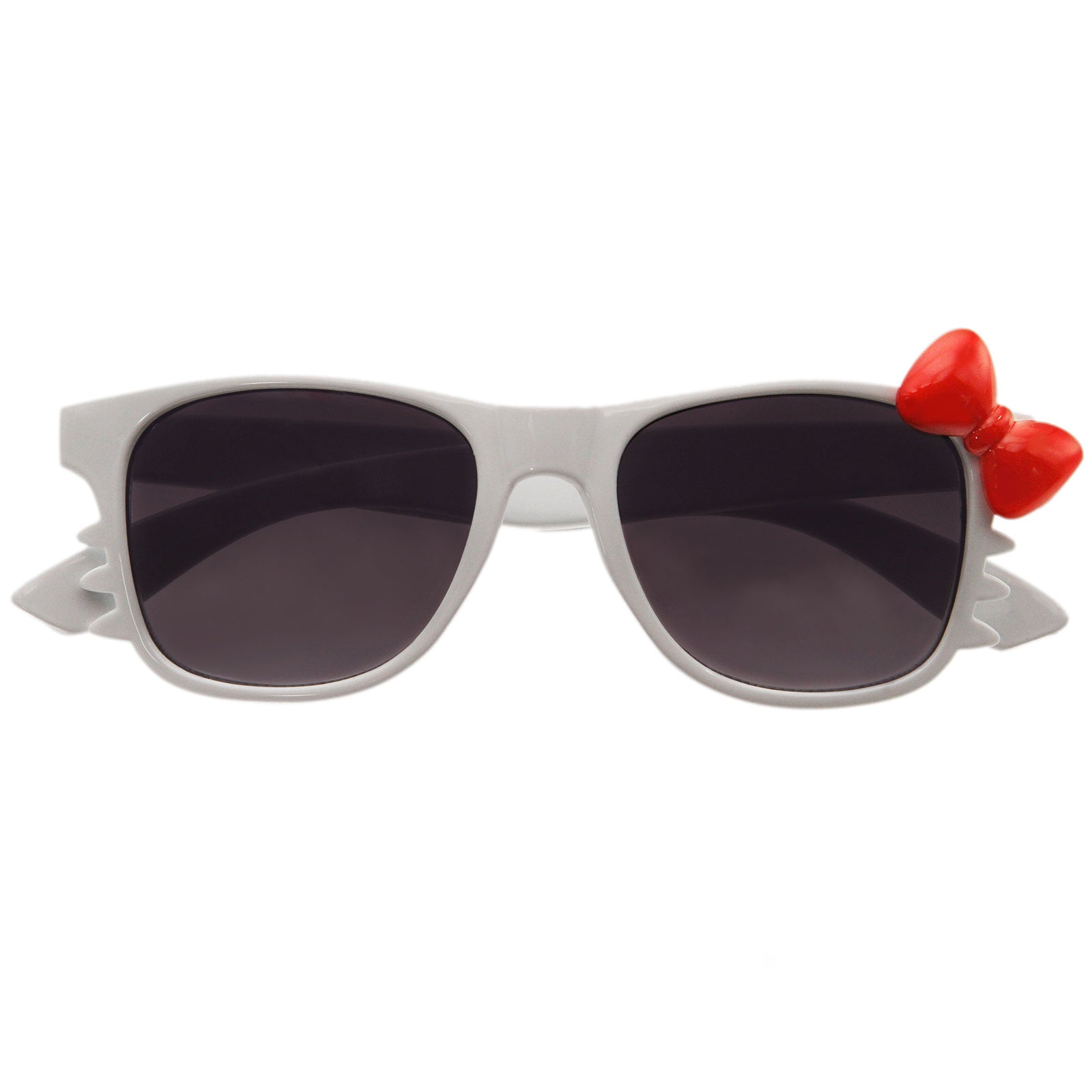 White / Red Bow