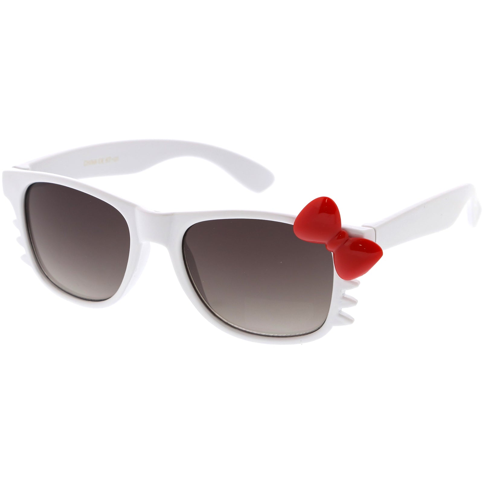 White / Red Bow
