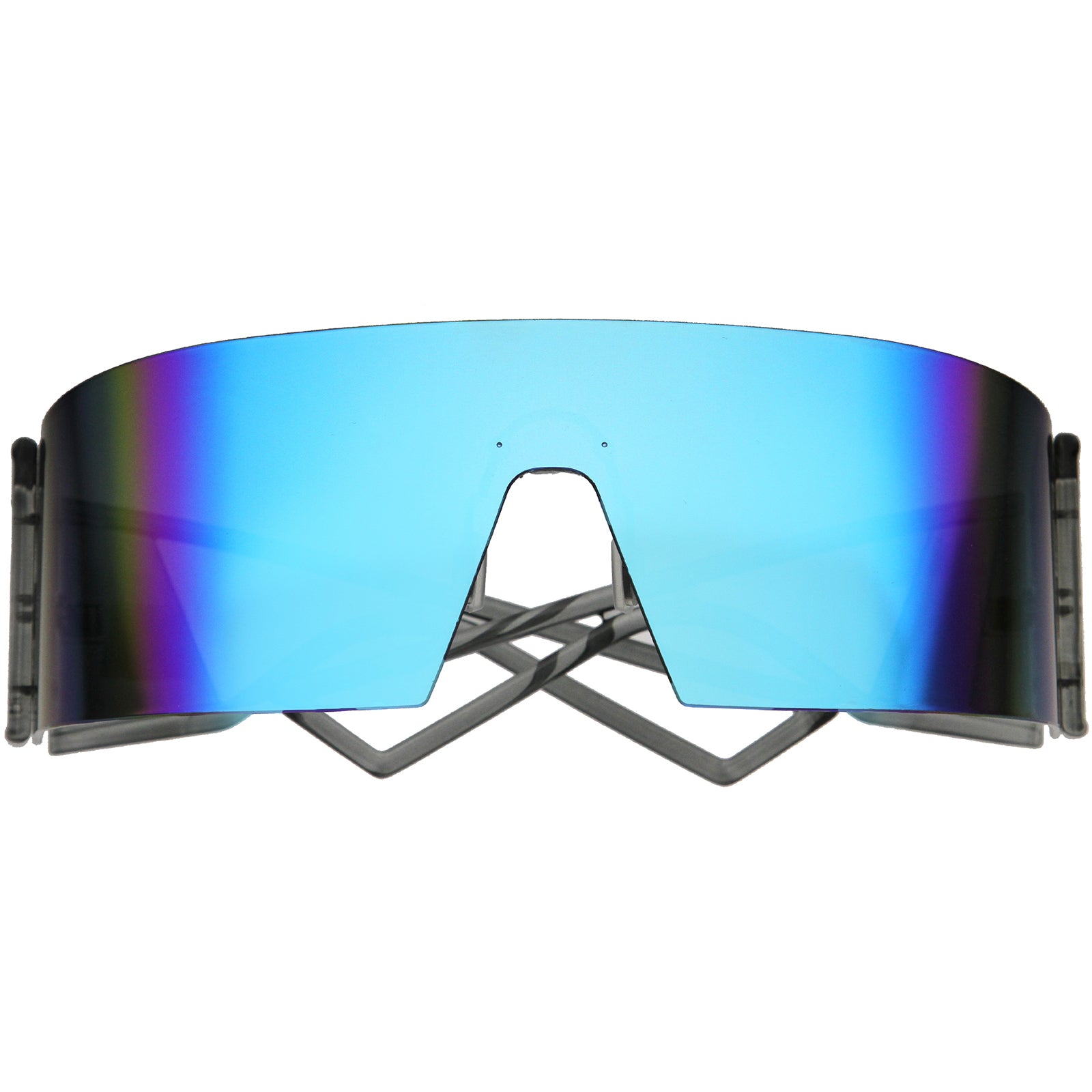 Comprar Cyberpunk, gafas de sol estrechas con visera Cyclops, gafas  futuristas con lentes combinadas con láser UV400, gafas creativas para  ciclismo para hombres