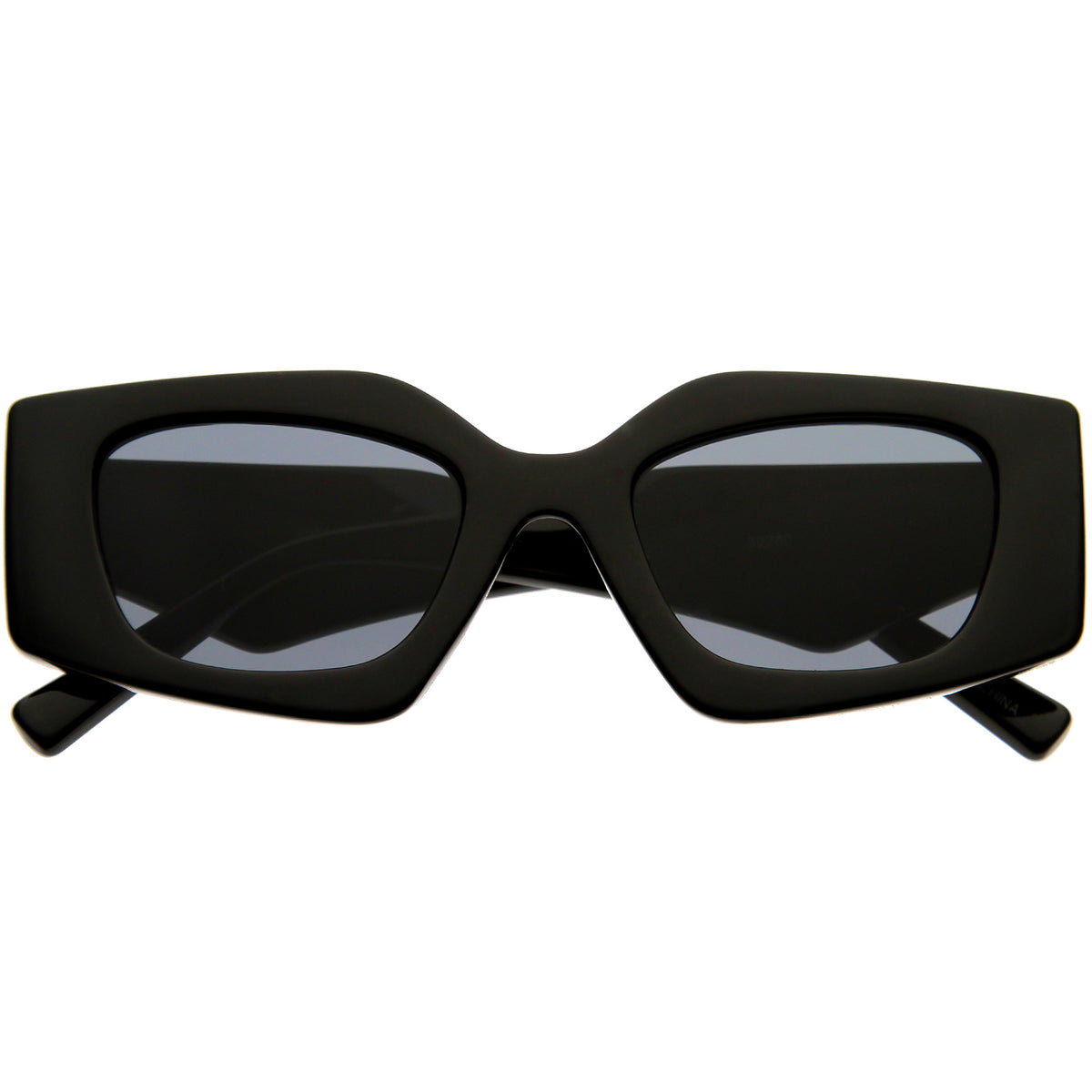 HIGH TEMPLE BOLD RETRO WOMENS ELEGANT CAT EYE SUNGLASSES matte black Classy Womens Cat Eye Plastic High Temple Horn Rim Fashion  main image 3