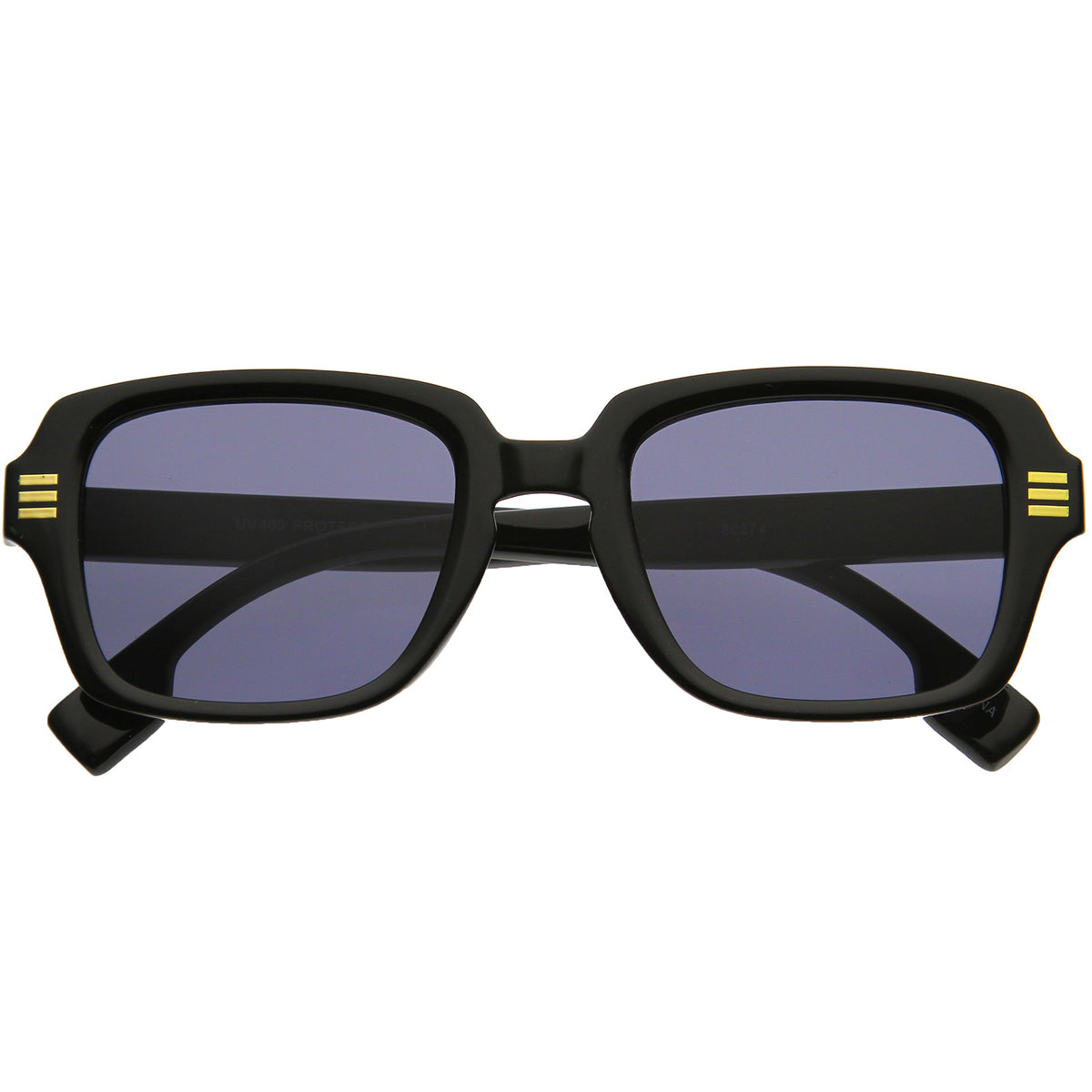Elegant Mid Temple Squared Horn Rimmed Sunglasses 50mm  display picture 3