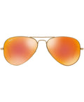 Ray-Ban - Gafas de sol ORIGINAL AVIATOR MIRRORED, RB3025 58 (Dorado Mate/Naranja Espejo)